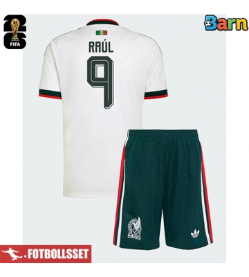 Mexiko Raul Jimenez #9 Bortatröja Barn VM 2026 Kortärmad (+ Korta byxor)